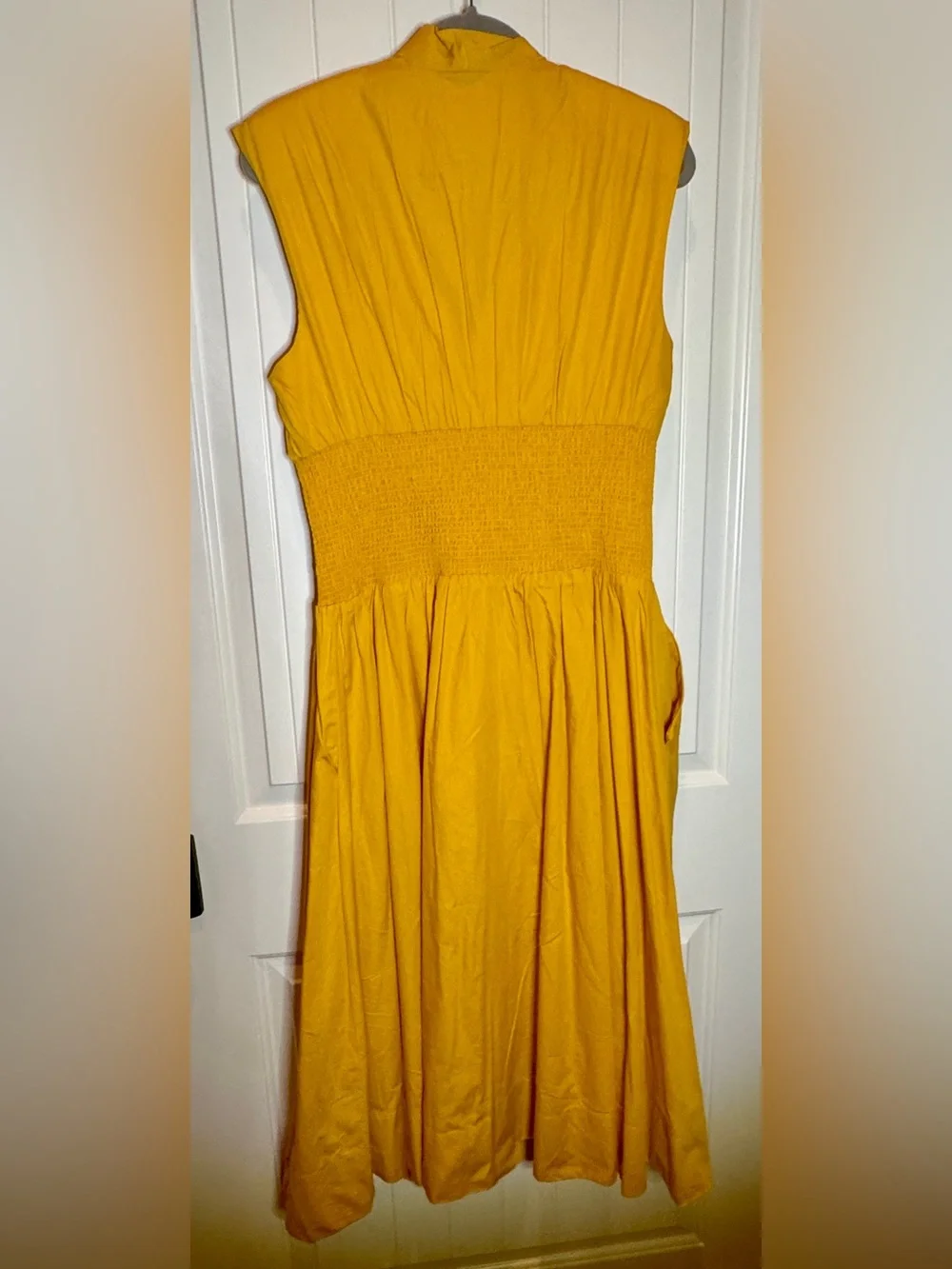 Anthropologie Tommie Zip Front Midi Dress- L - Picture 5 of 5